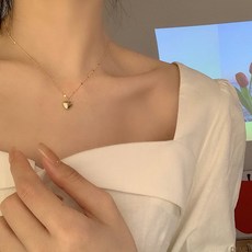 순금입체하트펜던트