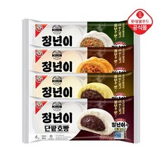 정년이 기린호빵(4입) 팥1+야채1+피자1+옥수수1 총4봉, 1개