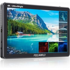 카메라 프리뷰 모니터 뷰파인더 촬영 필월드 10.1인치 필드 1920x1200 IPS 터치 패널 2000nit 고휘도 3GSDI4K HDMI 입출력F970 외부 공급 키트LUT