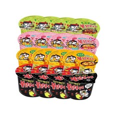삼양 불닭볶음면세트(불닭4+치즈불닭4+까르보불닭4+짜장불닭4), 삼양큰컵 (불닭4+치즈불닭4+까르보불닭4+짜장불닭4)
