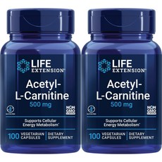 라이프익스텐션 아세틸 엘 카르니틴 500mg, 100정, 2개, 100정