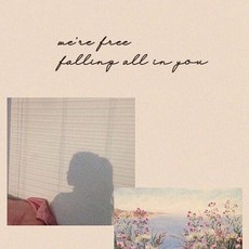 뮤즈 we're free falling all in you 영어 레터링 감성 글귀 스티커 시트지, 검정