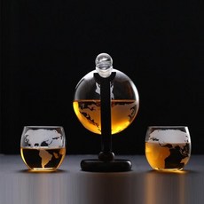 유리 붕규산 와인디캔더 지구 디캔터 세트 공예 장식 거실 와인 캐비닛 구형 디캔터, Wine Tools, 1개