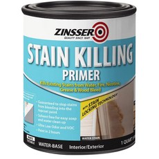 Zinsser 377940 얼룩 제거 프라이머 946ml, 1쿼트(1팩), 브러시, 1개