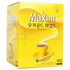 MAXAM 맥심 모카골드 190t 커피믹스 원두커피 아메리카노, 12g, 190개입, 1개
