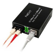 이지넷유비쿼터스 NEXT-200FSCM 광컨버터 SC 멀티모드 최대2Km 랜/광통신 장비-광통신 관련, 선택없음