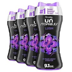 다우니 언스토퍼블 향기 부스터 Downy 세탁 비즈 보라색 러쉬 라벤더 258g 4개 세트