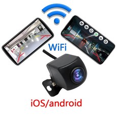 자동차 무선 후방 카메라 승용차 화물차 무선 와이파이 HD IOS 안드로이드 폰, 01 2M Cable To 12V Car