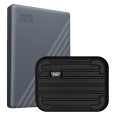 WD My Passport Works with USB C 휴대용 외장하드, 그레이, 2TB
