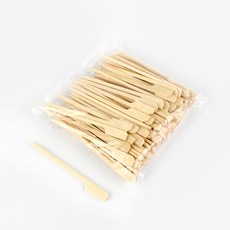 더담고 대나무 손잡이꽂이 l 과일꼬지 햄버거 샌드위치꽂이, 01. 10cm, 약100개(오차있음)