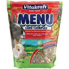 Vitakraft 메뉴 비타민 강화 애완 동물 토끼 음식 5 Lb., 1, 단일옵션