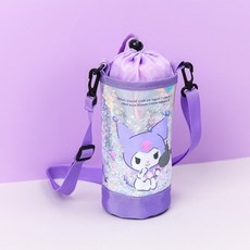 쇼핑킥 캐릭터 블링 어깨끈 물통 주머니, 상세페이지 참조, 1개