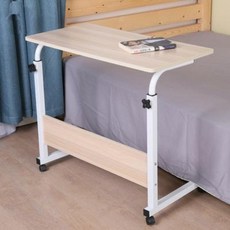 간이 낮은책장 슬라이딩 접이식 테이블 상판 다기능 이동식 침대 탁상식 리프트 미니, 01 블랙80x40cm