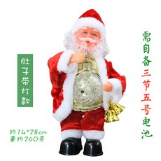 춤추는트리인형 멜로디 댄싱 크리스마스 산타인테리어, 조명으로 배