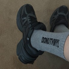 도넛바이닐샵 DONUTVINYL crew socks bold - gray