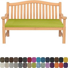 조약돌소파 테더가 있는 맞춤형 긴 벤치 야외 목재 의자 시트 스트랩이 정원 라운지 및 베이 창 패드