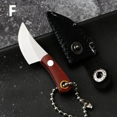 휴대용 키체인 포켓 나이프 캠핑 미니 필러 고정 나무 손잡이 주, 1개, 3.F