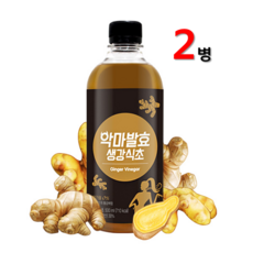 악마다이어트 생강식초 현미막걸리식초 발효식초 14일간 저온숙성 유기농 사탕수수원당 진저론 쇼가올, 2개