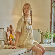 앤의 비스킷 반팔 여성페어 레몬 (30수)