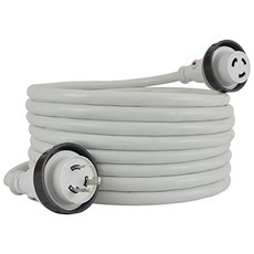 Conntek 30A 125V 해양 해안 전원 코드 세트 (White 25 - Feet), White, 25 - Feet, White, 25 - Feet