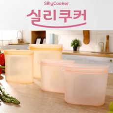 실리쿠커 국내생산 실리콘백 4종세트 전자렌지 오븐 냉장고 냉동고, 4개, 1세트