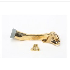 마그네틱 도어 스토퍼 브러시드 홀더 캐처 고무 버퍼 벽 바닥 장착, golden, 1개