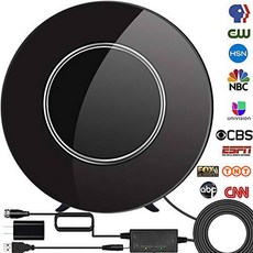 [Upgraded 2020] TV 안테나 실내 HD Digtial 안테나 증폭 200 Miles 레인지, 상세내용참조