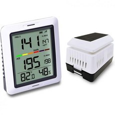 WH0290 공기질 모니터 미터 PM2.5 감지기 실내 온도 및 습도 측정기, 1개