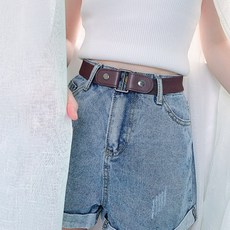 버클 없는 무압박 허리띠 노버클 길이 조절 매직 벨트