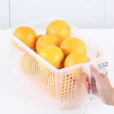 주방선반 냉장거 정리 네트망 핸들 트레이 정리함 / 다용도 심플