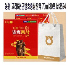 농협 고려6년근발효홍삼진액 70ml 30포 kh3524, 1개