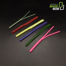 [배스밥] 3D 와끼 더블테일스틱 스트레이트웜 네꼬 카이젤 배스낚시, 3D WAKKI DTS -3(투톤)