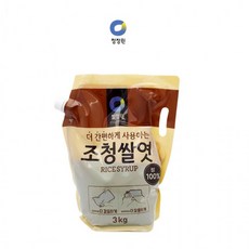 성무상사 청정원 간편하게 사용하는 조청 쌀엿 파우치팩 3kg 간편보관 선택, 청정원 조청쌀엿 파우치팩3kg