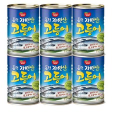 동원 고등어 원터치 통조림, 300g, 6개