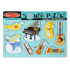 Melissa&Doug Musical Instruments Sound Puzzle: Puzzles (Wooden) -, 1개