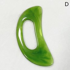 도자기 세라믹 괄사 마사지기 갈사 얼굴리프팅기구 하트 유기 갈고리 안마기 보드 스크레이퍼 중국어, D, 1개