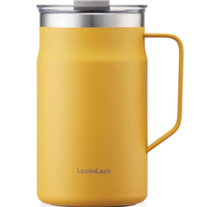 락앤락 메트로 머그 LHC4282, 옐로우(LHC4282YEL), 600ml