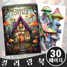 30일간의 글씨 연습:악필 교정 누구나 글씨를 잘 쓸 수 있다!, 좋은날들 건강 취미 10 NICEROSE 고급 컬러링북 THE ENCHANTED COTTAGE 테마 성인용 색칠하기 책 - 30개 색칠 도NICEROSE 마법의 오두막 테마 성인 색칠북 30페이지 컬러링북