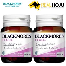블랙모어스 I-Folic 엽산 150정 2개, 1g