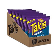 타키스 takis 핫 칠리 페퍼 블루 히트 또띠아 칩 과자 113g 6개 세트, 113.4g