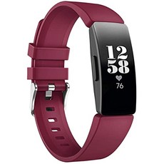 교체 용 밴드 대응 맞는 비트 INSPIRE INSPIRE HR ACE 2 조절 가능한 소프트 실리콘 여성 남성 스포츠 (small(6.8" - 7.9") deep red), small(6.8" - 7.9"), deep red