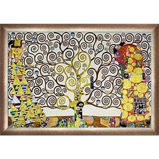 La Pastiche KLG2143-FR-49413024X36 삶의 나무 스 엉뚱한 렛 동결 1909 (럭셔리 라인) 스 (Silver Spoleto Bronze Frame)