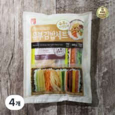 라이브잇 한성기업 프리미엄 유부김밥재료 6종 세트 640g, 60개