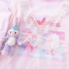 커피자판기 백일몽 판매 기계 : 현물 타입더블 곰시리즈 매치 일상 랩스커트 일본스타일, T01-현물, C01-아이보리