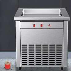 철판아이스크림판 철판아이스크림기계 젤라또메이커 아이스크림만들기 업소용, 사각냄비-스마트타입-상점용, 1개