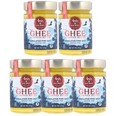 4th & Heart Ghee Clarified Butter Himalayan Pink Salt 포스앤하트 정제 기버터 히말라야 핑크 솔트, 255g, 5개