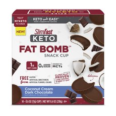 Slimfast Quito Fat Balm 椰子奶油 黑巧克力味 無麩質, 1盒, 238g