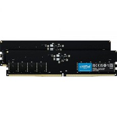  Crucial RAM 32GB DDR5 5200MT/s 또는 4800MT/s 데스크탑 메모리 CT32G52C42U5, 64GB Kit (2x32GB) 