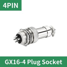 암수 원형 항공 소켓 플러그 와이어 패널 커넥터 GX16 2 핀 3 4 5 6 7 8/9 10 세트, 10 Set