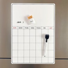 ¶⊙핫딜_A+ 화이트 시트 붙이는 냉장고메모보드 월간계획표 자석 달력 (♩sdY†) 칠판